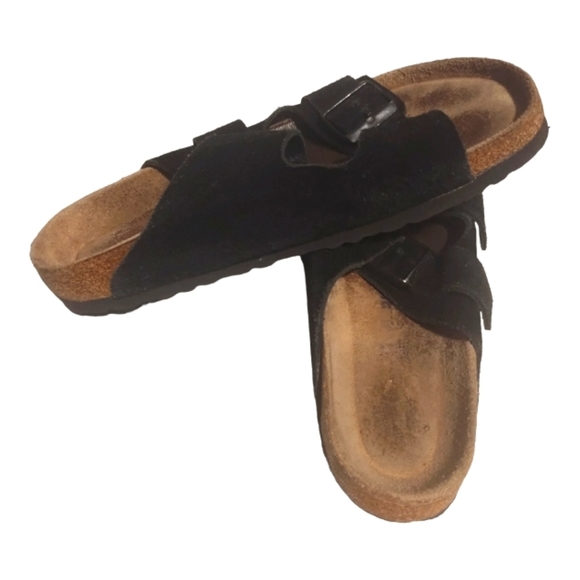 Birkenstock Shoes - Birkenstock Arizona Soft Footbed  Suede Leather Sandals